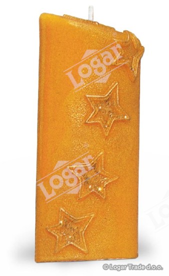 Model - sveča z zvezdami ovalna - 1975