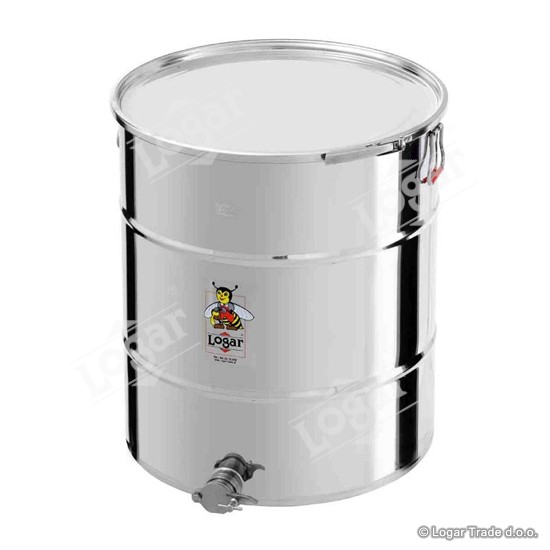 Posoda za med 170 kg hermetična, nerjaveča pipa 6/4'' - 2221