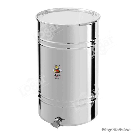 Posoda za med 280 kg hermetična, nerjaveča pipa 6/4'' - 2226