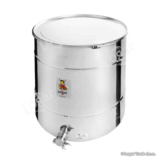 Posoda za med 300 kg hermetična, nerjaveča pipa 6/4
