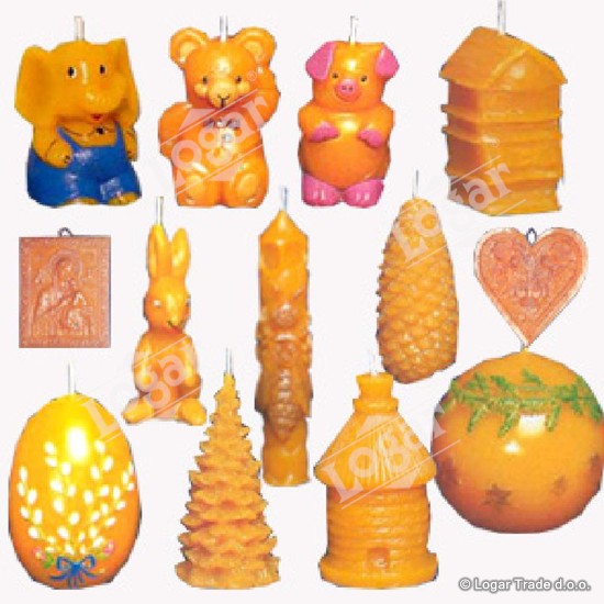 Sveče iz čebeljega voska srednje - 23