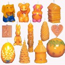 Sveče iz čebeljega voska srednje