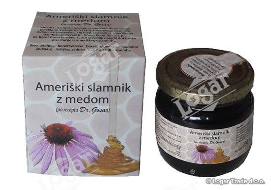 Ameriški slamnik z medom 250g - 2580