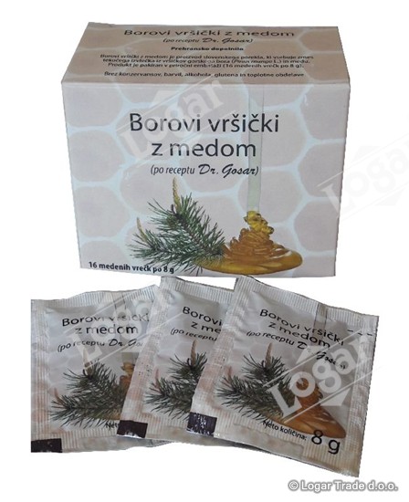 Borovi vršički z medom 128g - 2583