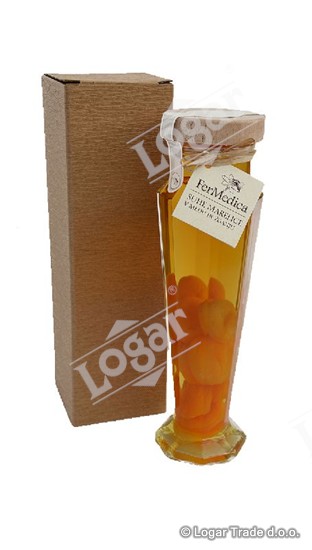 Medeni liker 0,5 l + suhe marelice v kartonu -F - 2607