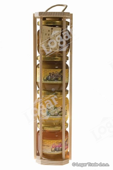 Medeni četverček v nosilki - 2613