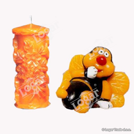 Sveča iz čebeljega voska dekor - 28