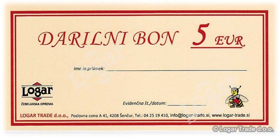 Darilni bon 5,00 EUR - 2950