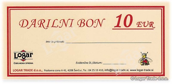 Darilni bon 10,00 EUR - 2951