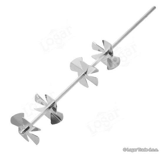 Mešalna palica fi 10, L=60 cm,dvojni par,nerjaveča - 4701