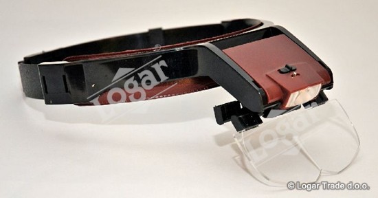 Naglavna lupa z LED lučko, 4 povečave - 5139