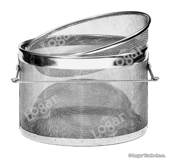 Cedilo za med-dvojno fi 24 cm, večja prepustnost, nerjaveče - 7016