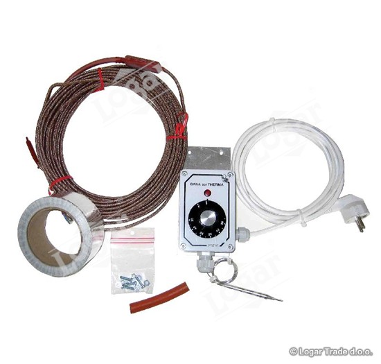 Grelni kabel 8,5 m za gretje dna s termostatom - 7124