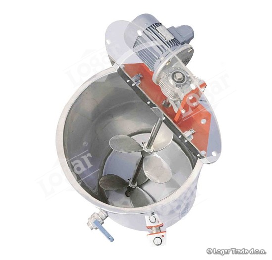 Homogenizator medu 250 kg, dvoplaščni z gretjem in mešalom - 7172