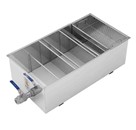 Korito čistilno s 6 prekati 102x55x35 cm, nerjaveče