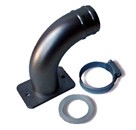 Koleno cevno 90°- prečno za cev O 40 mm, nerjaveče