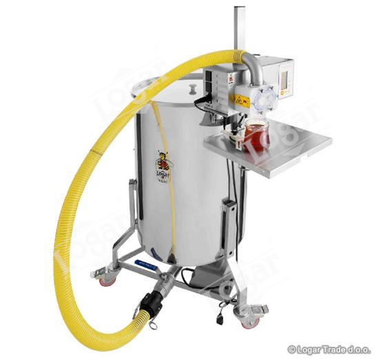 Polnilna posoda 200 kg s koničnim dnom s kolesi - 7340