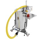 Polnilna posoda 200 kg s koničnim dnom s kolesi