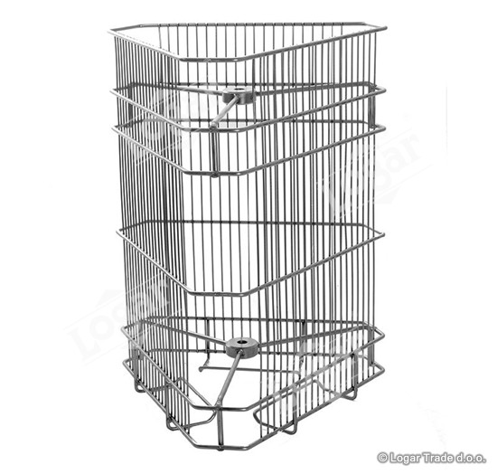 Koš za točilo 3S-26x41 cm, D38, nerjaveč - 7750