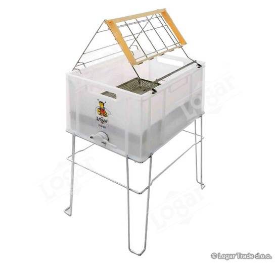 Posoda za odkrivanje PVC s stojalom - ležeča - 8023