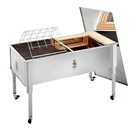 Korito za odkrivanje 125 cm s pokrovom, nerjaveče