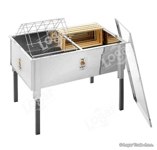 Korito za odkrivanje 100 cm, s pokrovom, nerjaveče - 8039