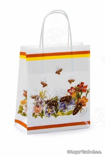 Vrečka 21 x 18 x 8 cm papirnata - 8870